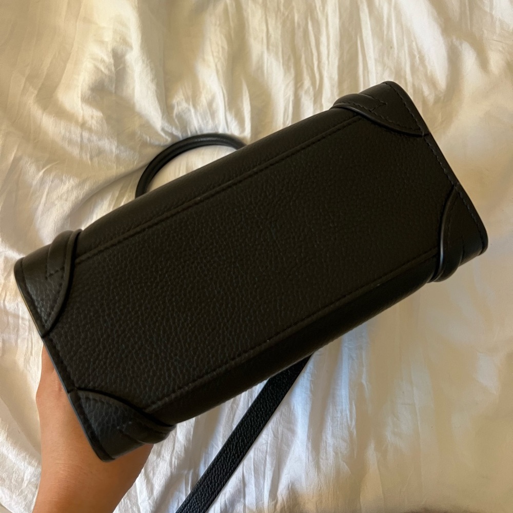 Celine Nano Luggage Black Pebble Leather - Picture 13 of 15